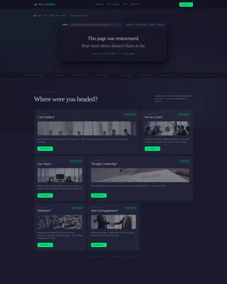 Consulting Firm 404 Error Navigation Recovery Website Template