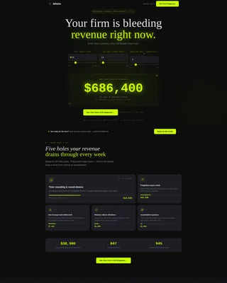 Advanced Consulting Firm Software Cost Estimator Website Template