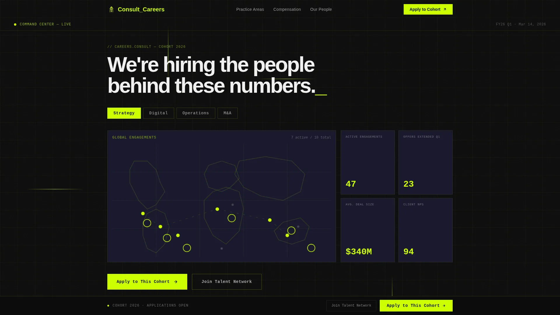 Elite Consulting Firm Talent Recruitment Website Template