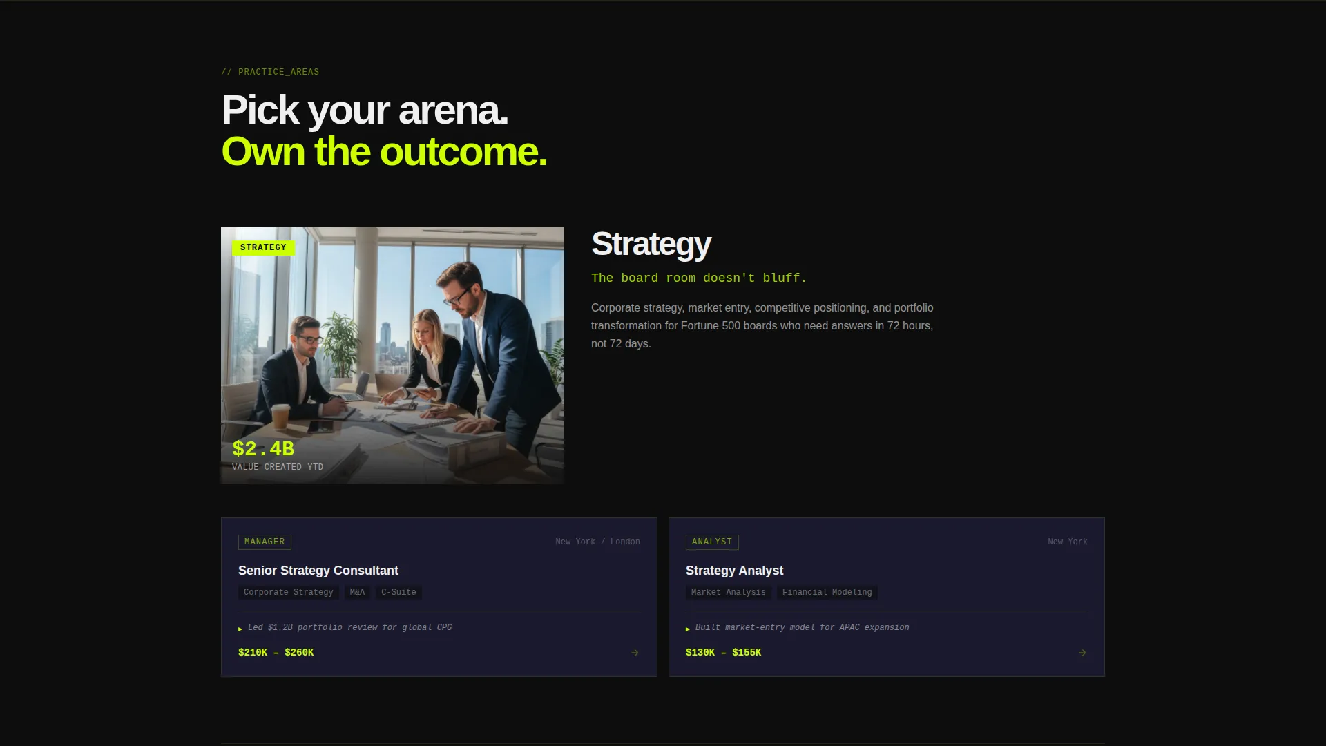 Elite Consulting Firm Talent Recruitment Website Template