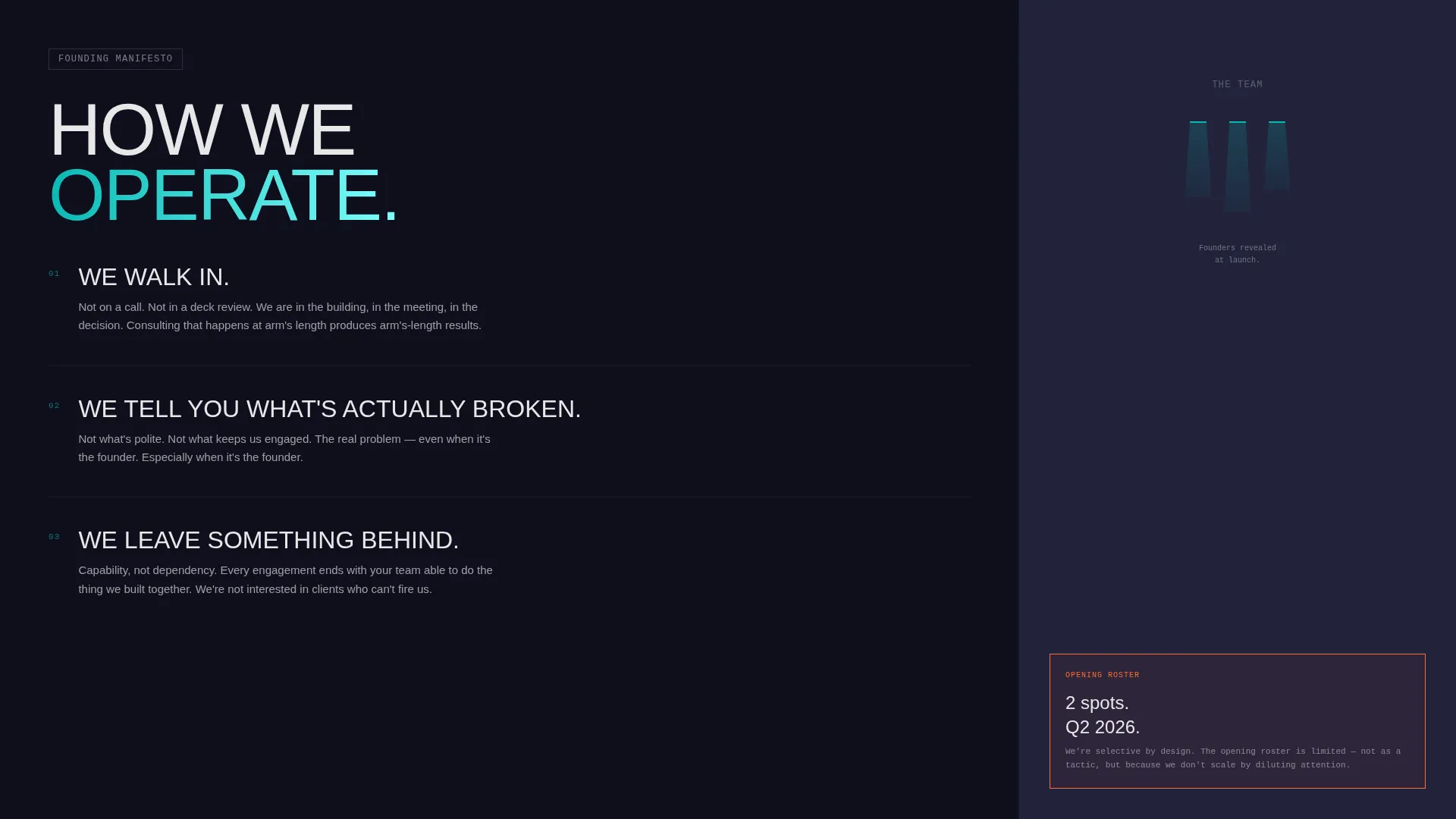 Consulting Firm Pre-Launch & Grand Opening Website Template