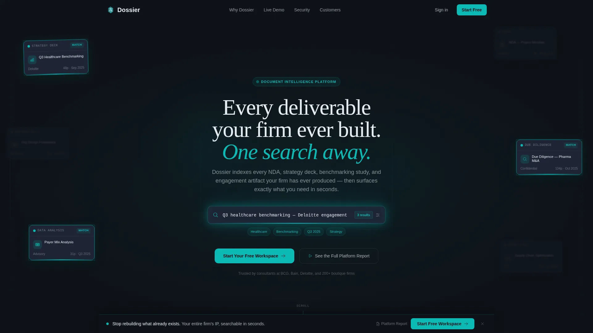 Advanced Consulting Firm Software Reviews & Social Proof Website Template