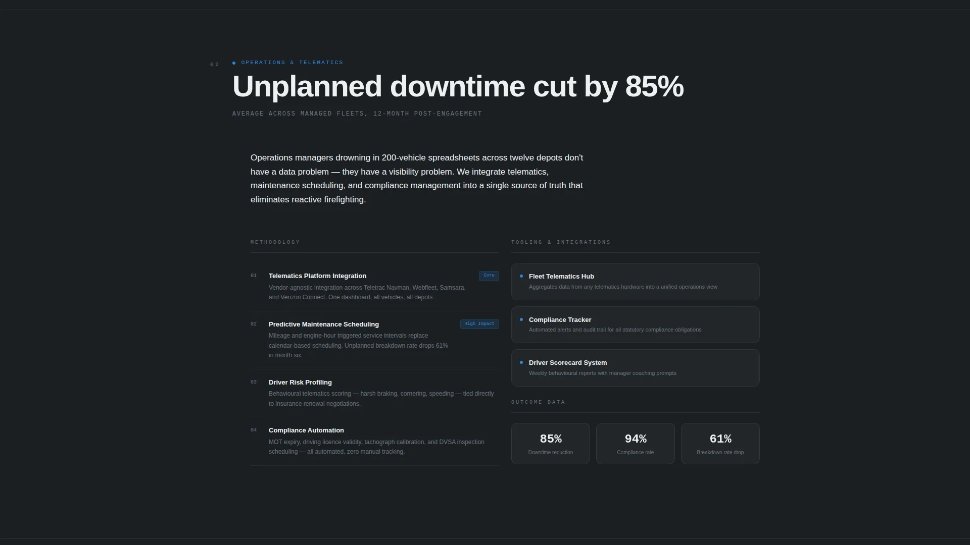 Expert Consulting Firm Software Comparison Website Template
