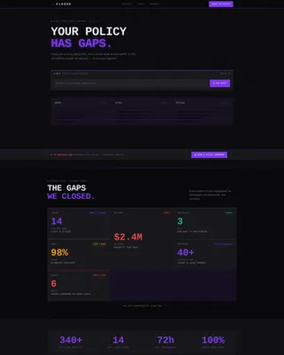 Privacy Policy Consulting & GDPR Grader Website Template
