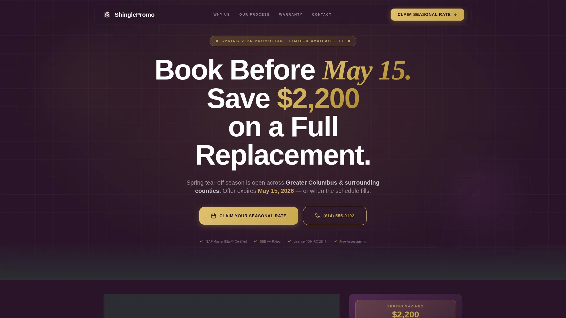 Advanced Roofer Marketing Professional Website Template