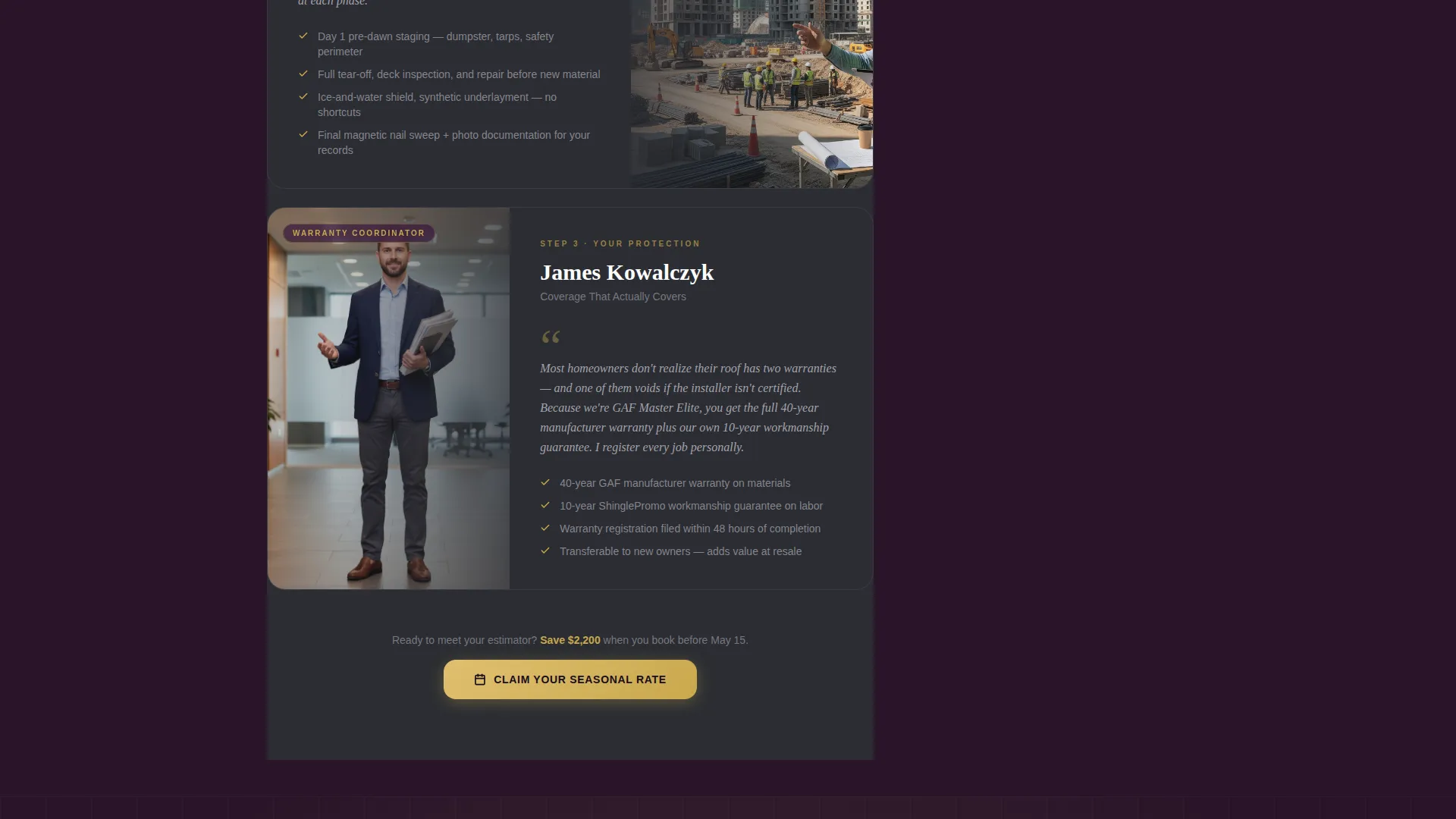 Advanced Roofer Marketing Professional Website Template