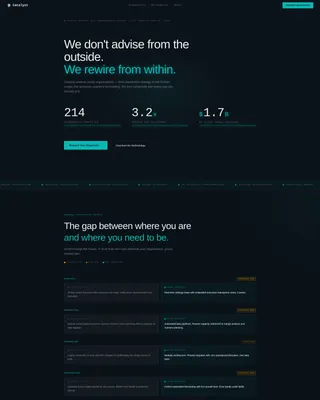 High-Stakes Advisory Impact Metrics Website Template