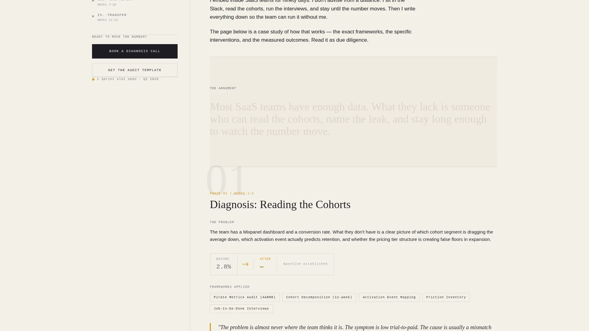 SaaS Consulting Portfolio Website Template