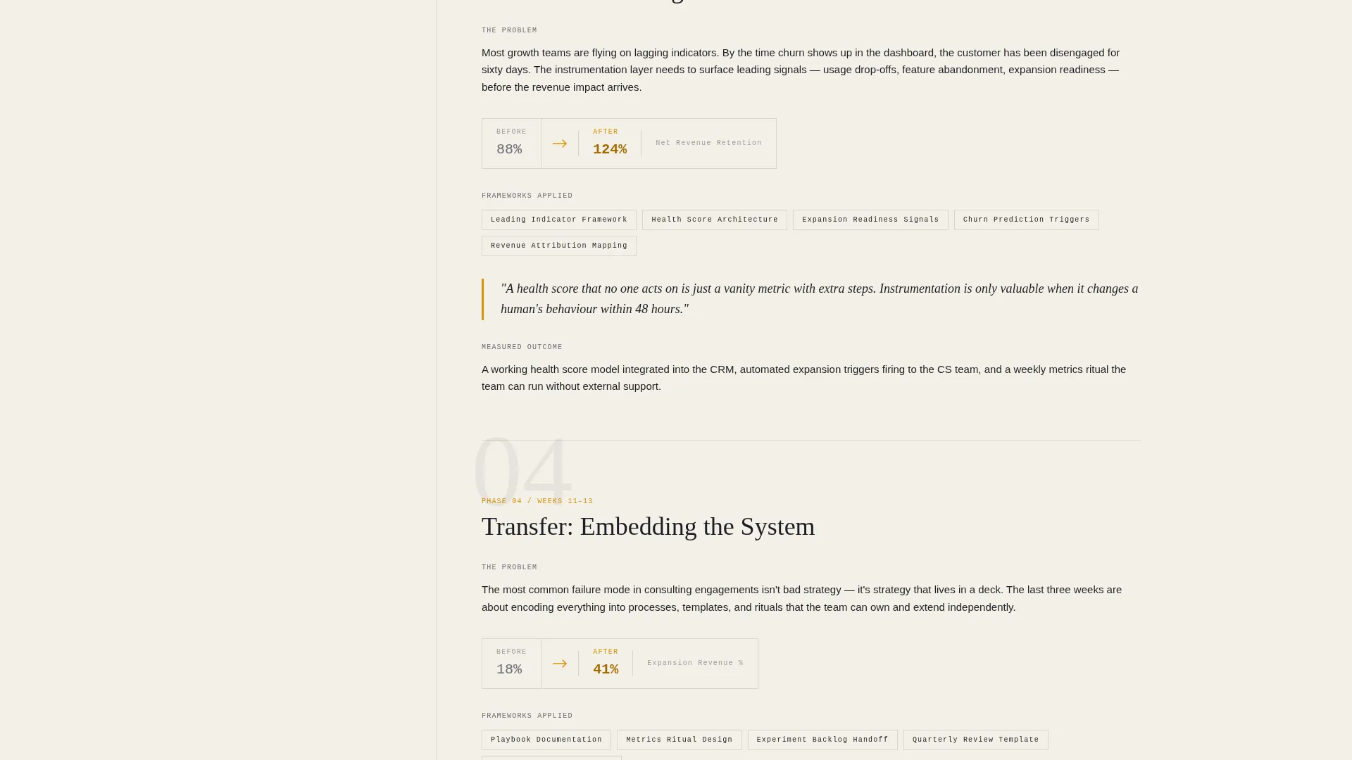 SaaS Consulting Portfolio Website Template