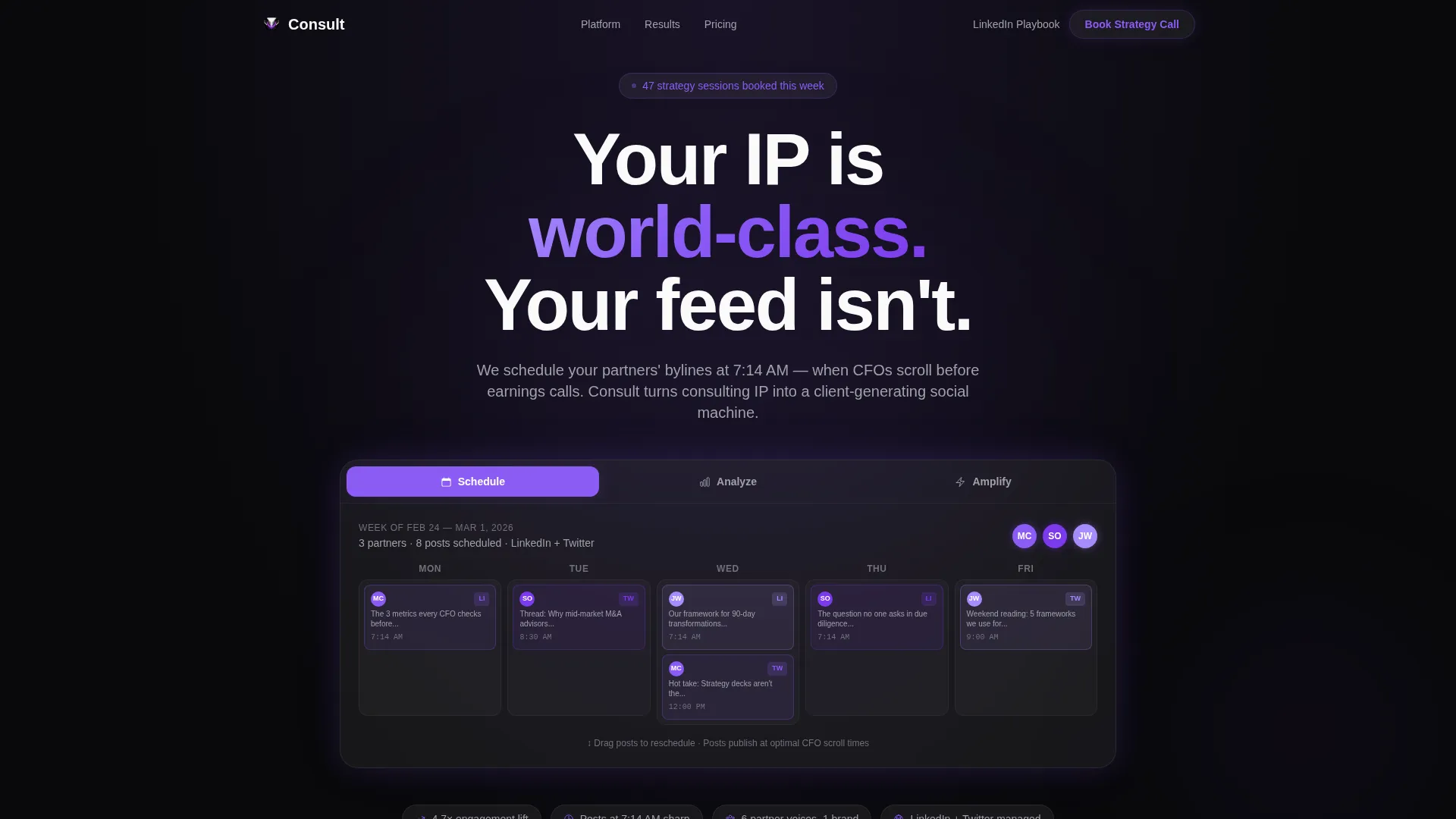 Specialist Consulting Firm Software Appointment Booking Website Template