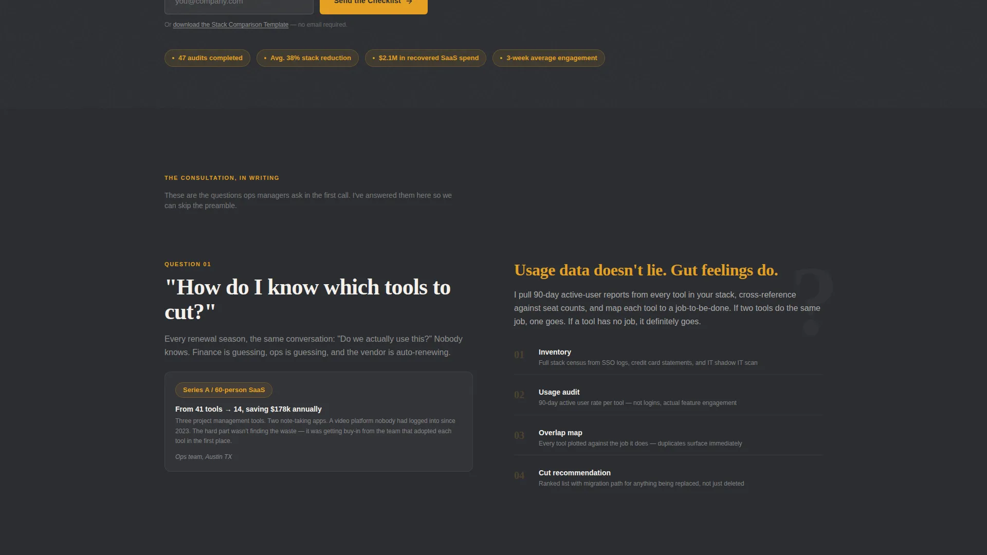 SaaS Consulting FAQ Website Template