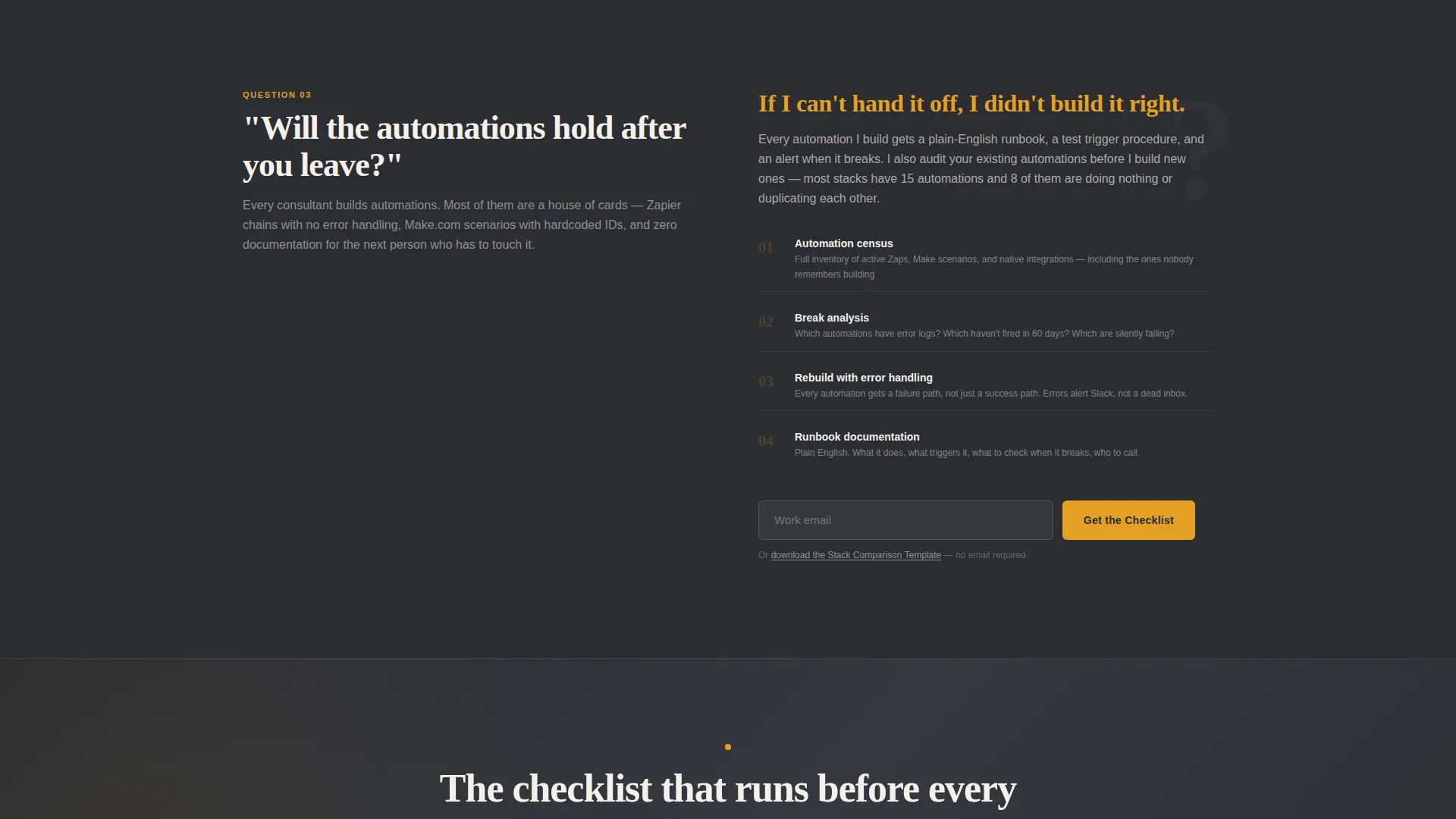 SaaS Consulting FAQ Website Template