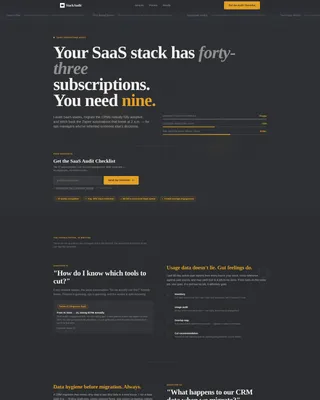 SaaS Consulting FAQ Website Template