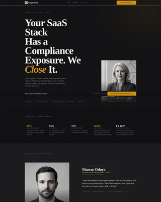 SaaS Consulting Professional Website Template
