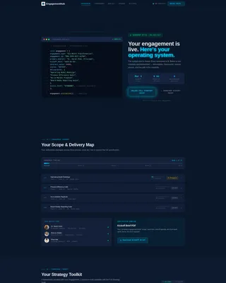 Consulting Firm New Client Welcome & Onboarding Website Template