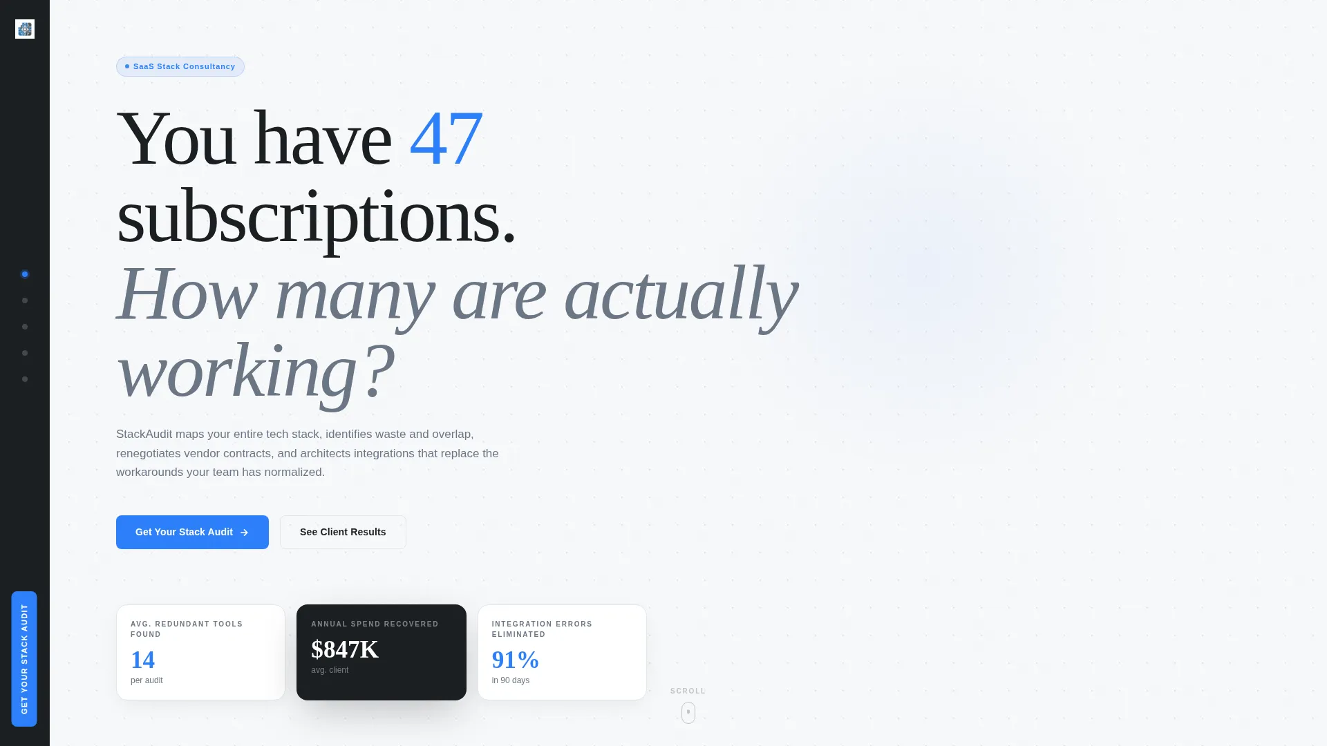 SaaS Consulting Landing Page Template