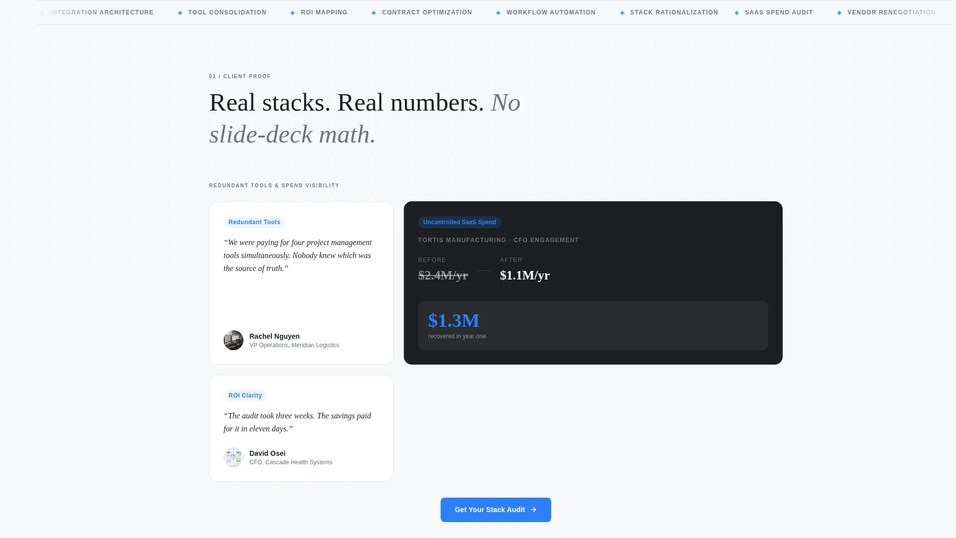 SaaS Consulting Landing Page Template