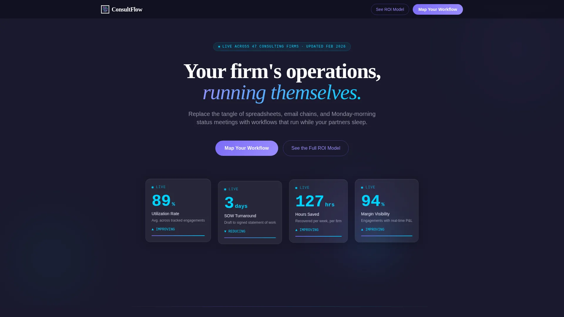 Advanced Consulting Firm Software Pricing & Packages Website Template