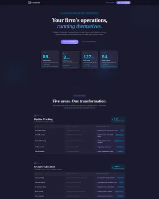 Advanced Consulting Firm Software Pricing & Packages Website Template