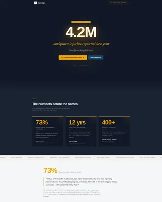 Safety Officer Landing Page Template | Testimonials