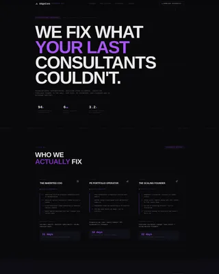 Advanced Consulting Digital Presence Professional Website Template