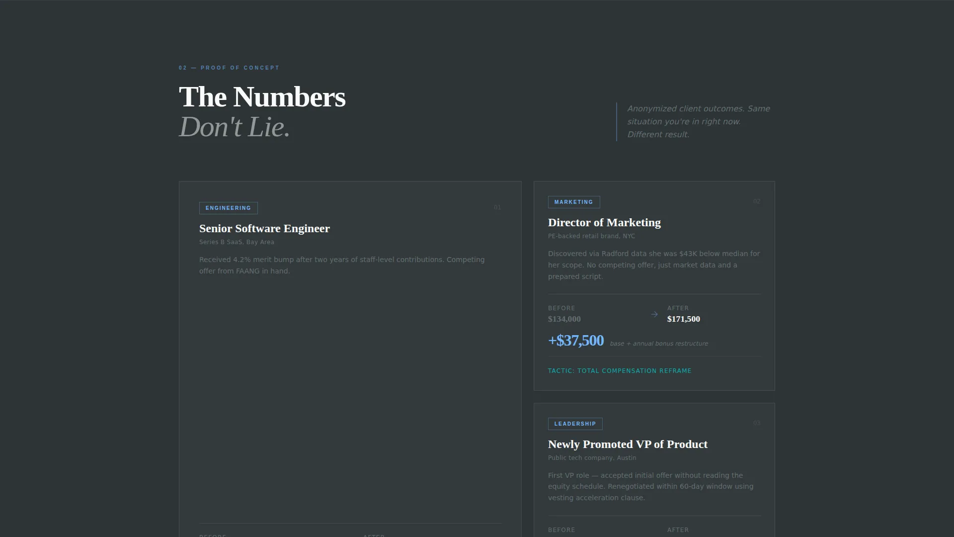 Precision Negotiation Coaching Landing Page Template