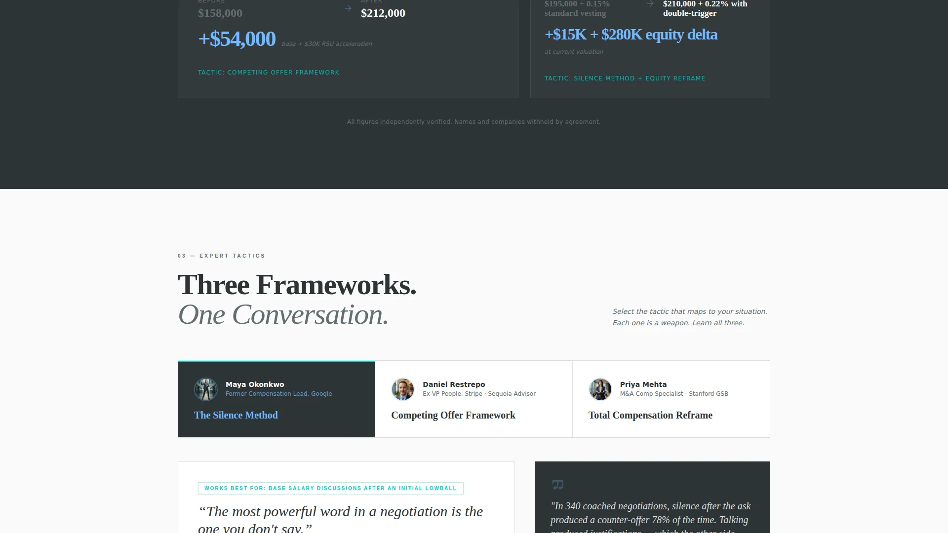 Precision Negotiation Coaching Landing Page Template