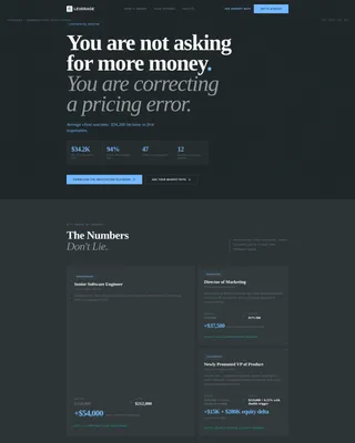 Precision Negotiation Coaching Landing Page Template