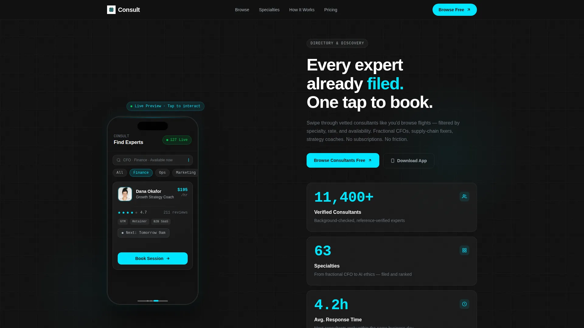Advanced Consulting Digital Presence Appointment Booking Website Template