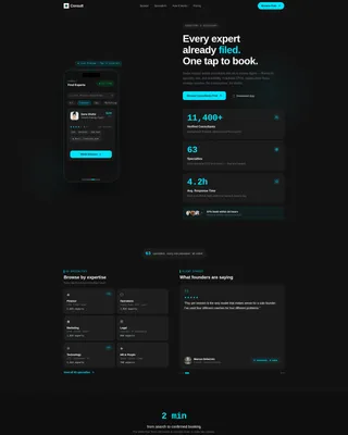 Advanced Consulting Digital Presence Appointment Booking Website Template
