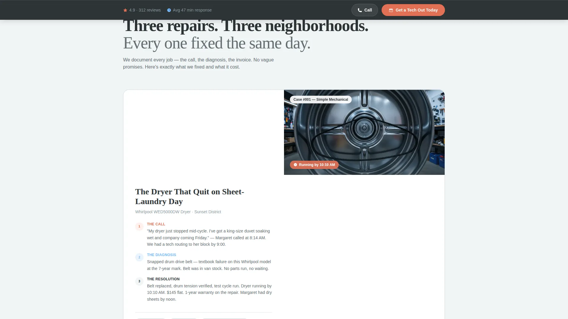 Dependable Appliance Repair | Free Website Template | Rocket