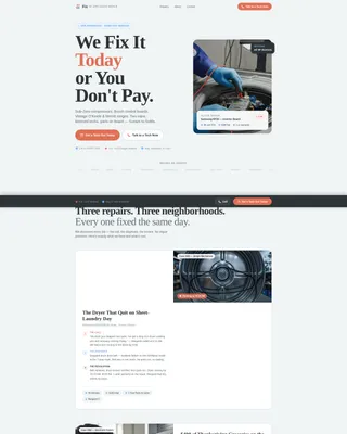 Dependable Appliance Repair | Free Website Template | Rocket