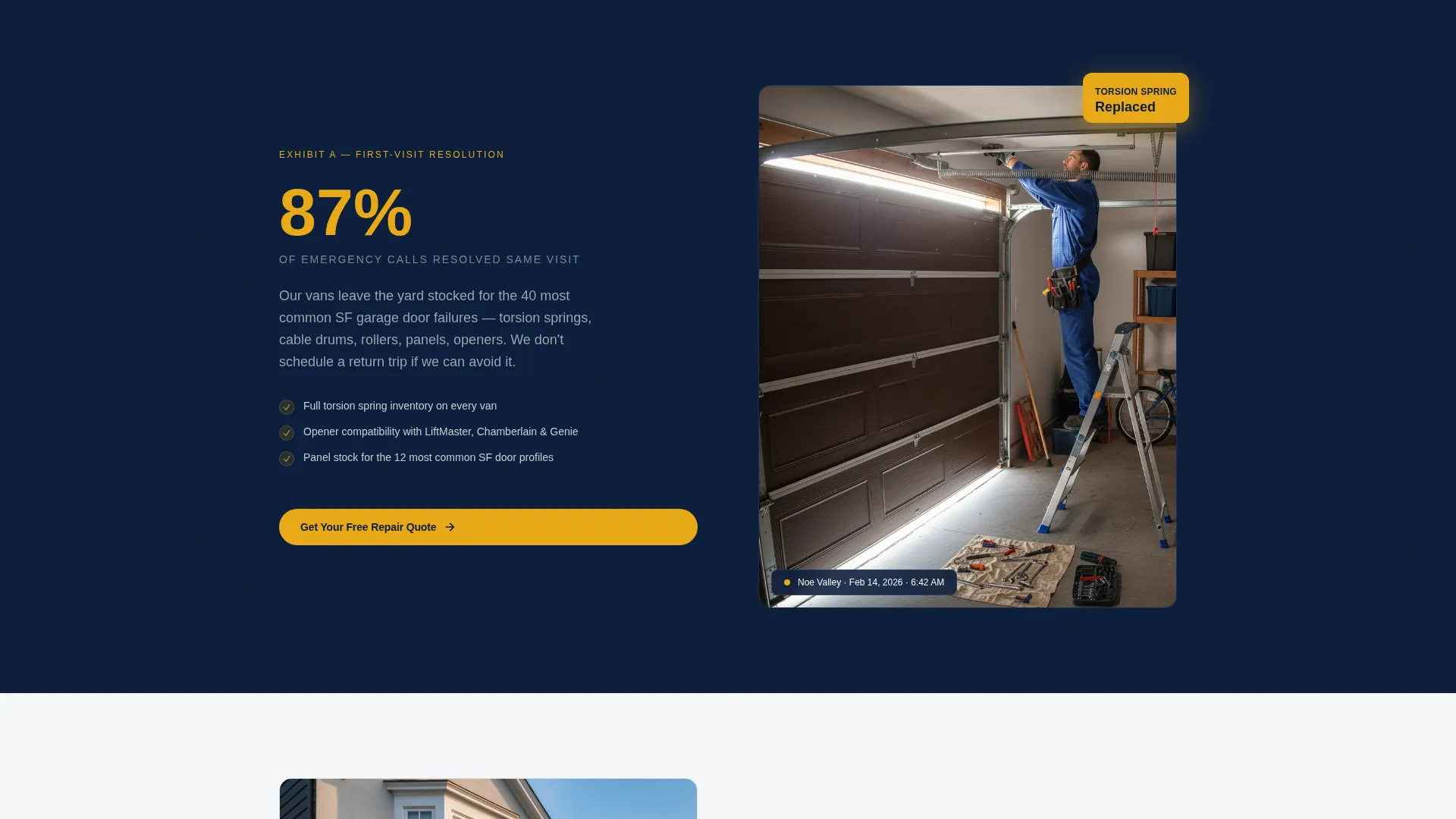 Trusted Garagedoor | Free Website Template | Rocket