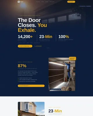 Trusted Garagedoor | Free Website Template | Rocket