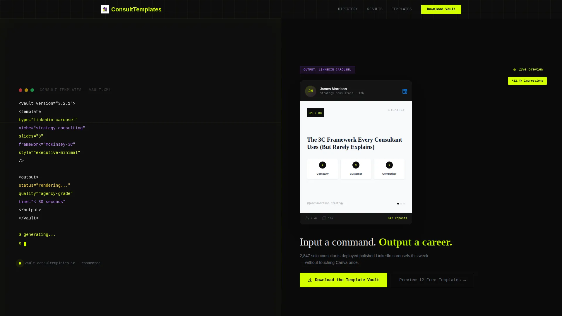 Specialist Consulting Digital Presence Provider Directory Website Template