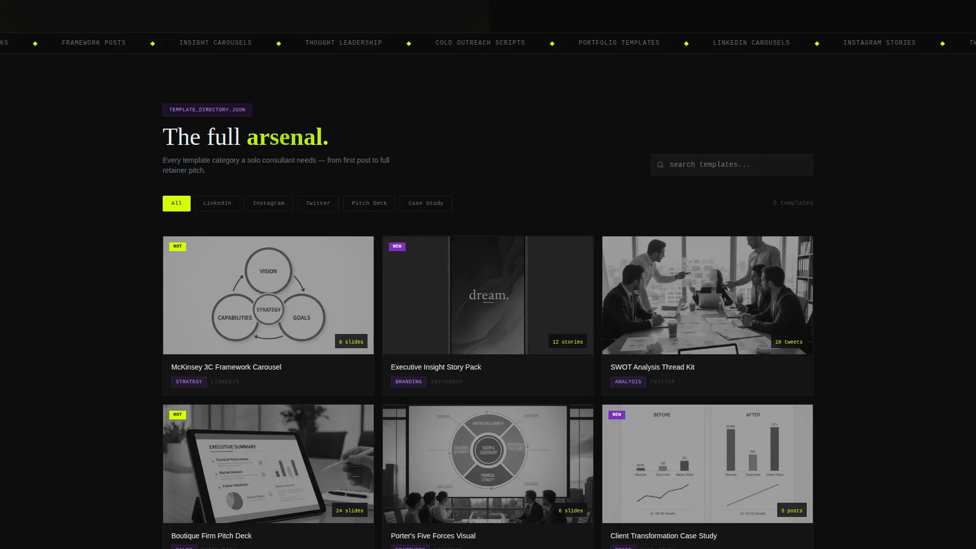 Specialist Consulting Digital Presence Provider Directory Website Template