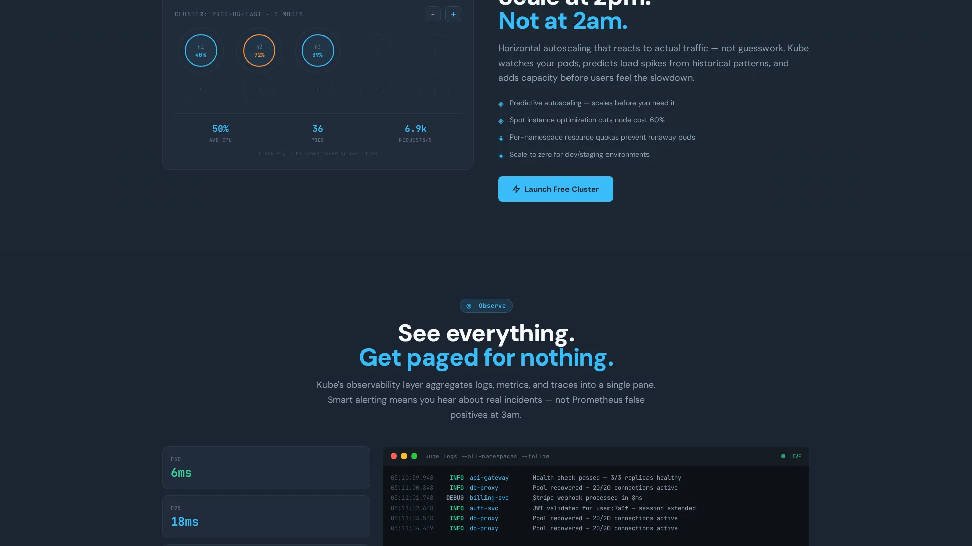 Containerization Managed Service Landing Page Template