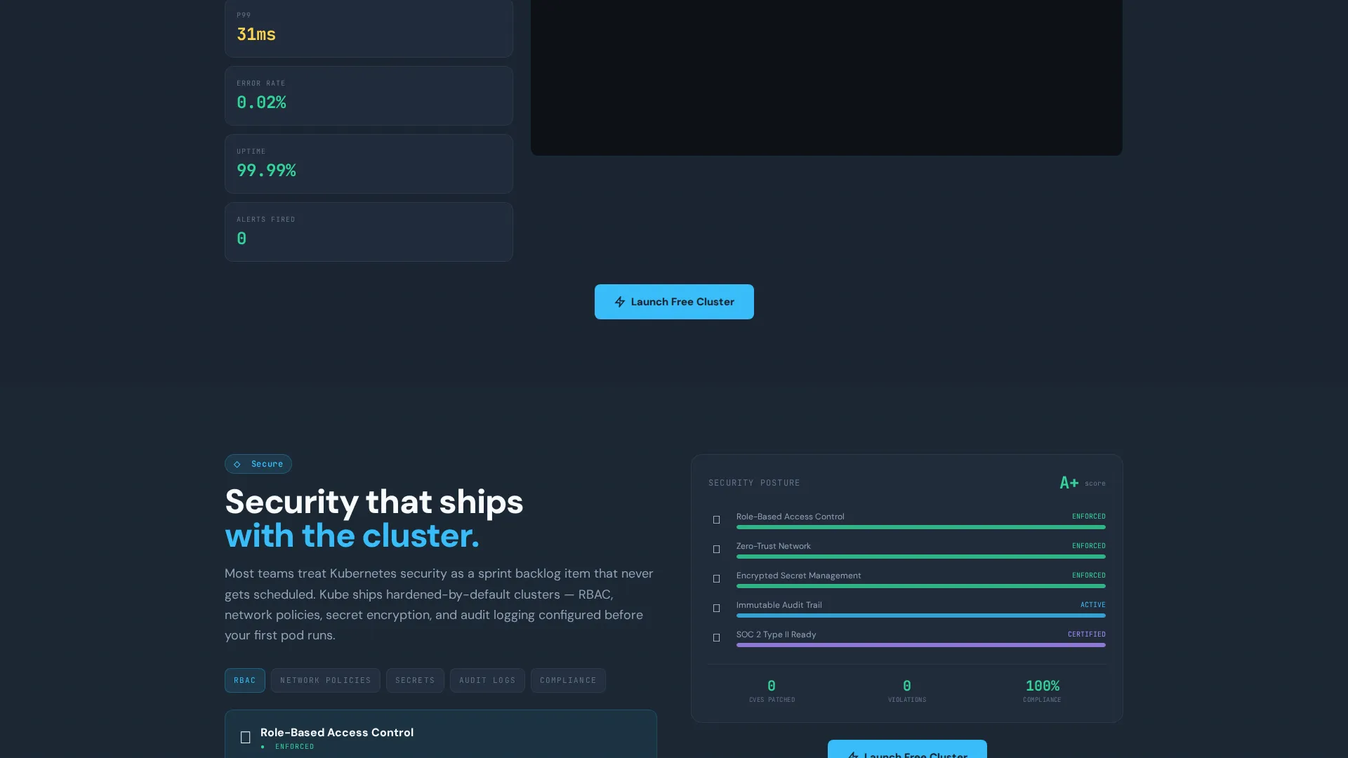 Containerization Managed Service Landing Page Template