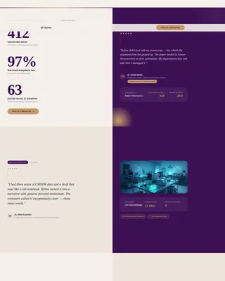 Science Writer Landing Page Template for Academic Clients