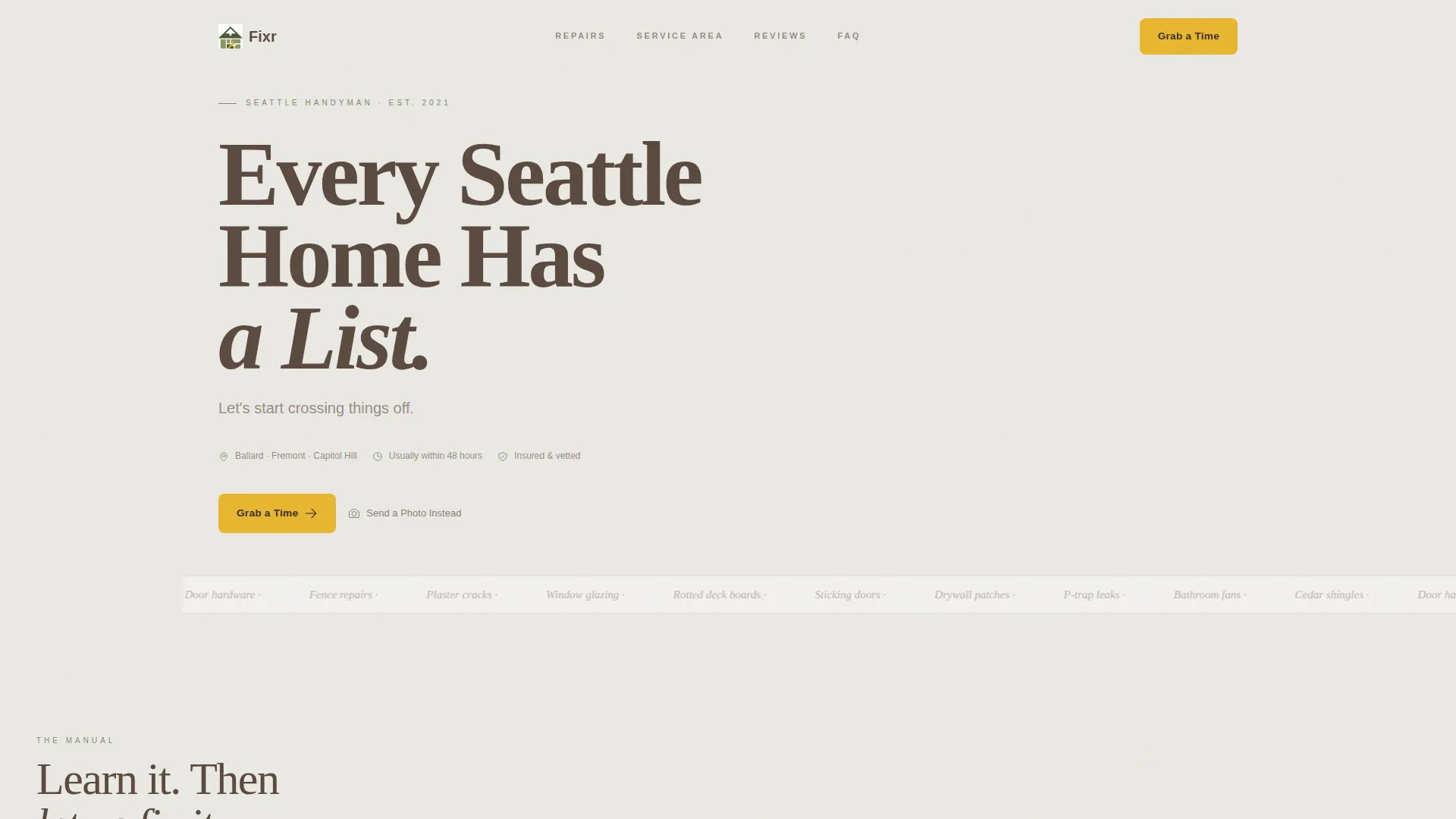 Trusted Handyman | Free Website Template | Rocket