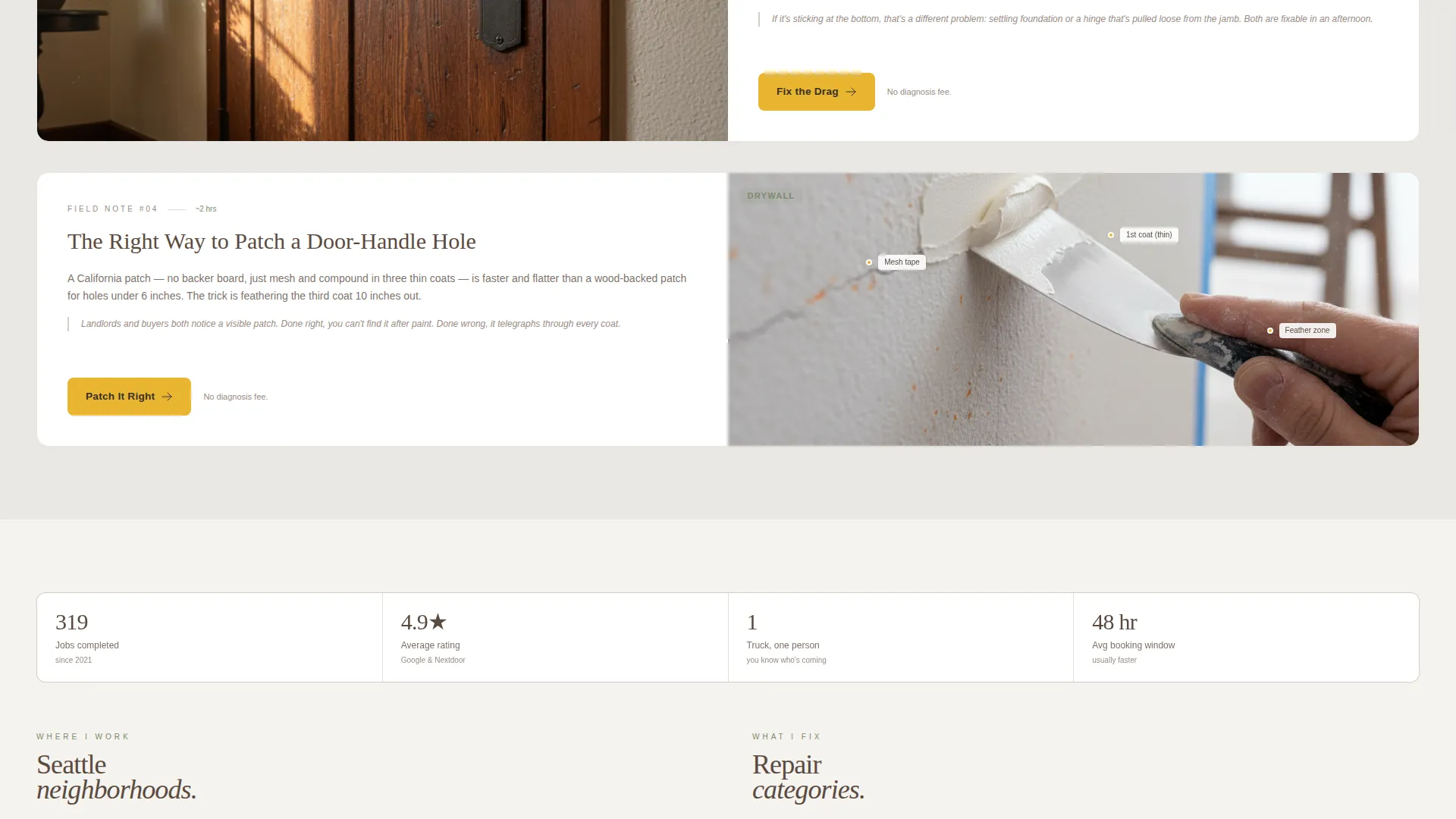 Trusted Handyman | Free Website Template | Rocket