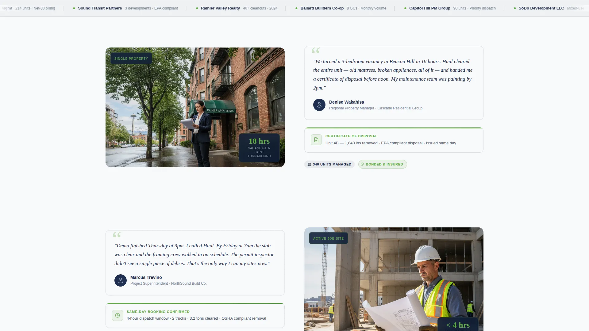 Professional Waste Hauling | Free Website Template | Rocket