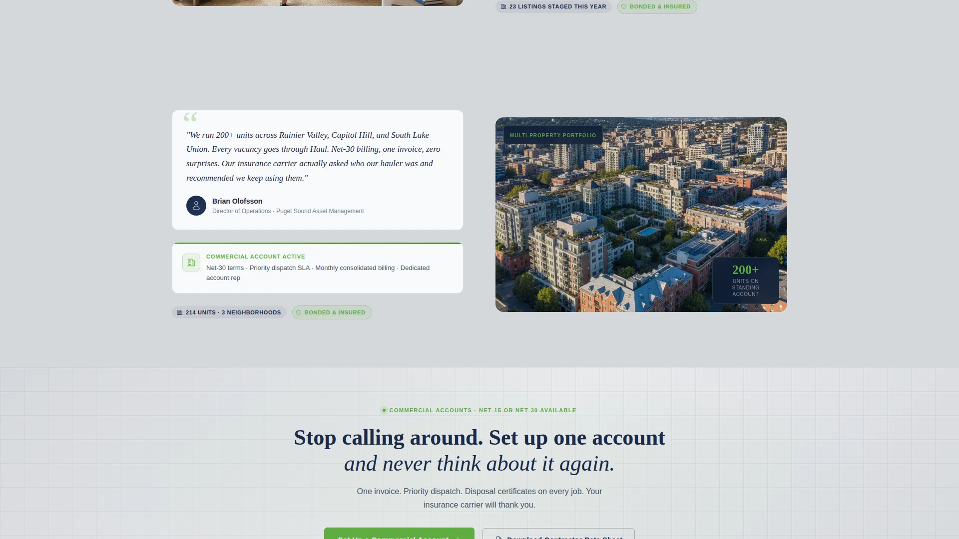 Professional Waste Hauling | Free Website Template | Rocket