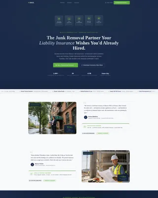 Professional Waste Hauling | Free Website Template | Rocket
