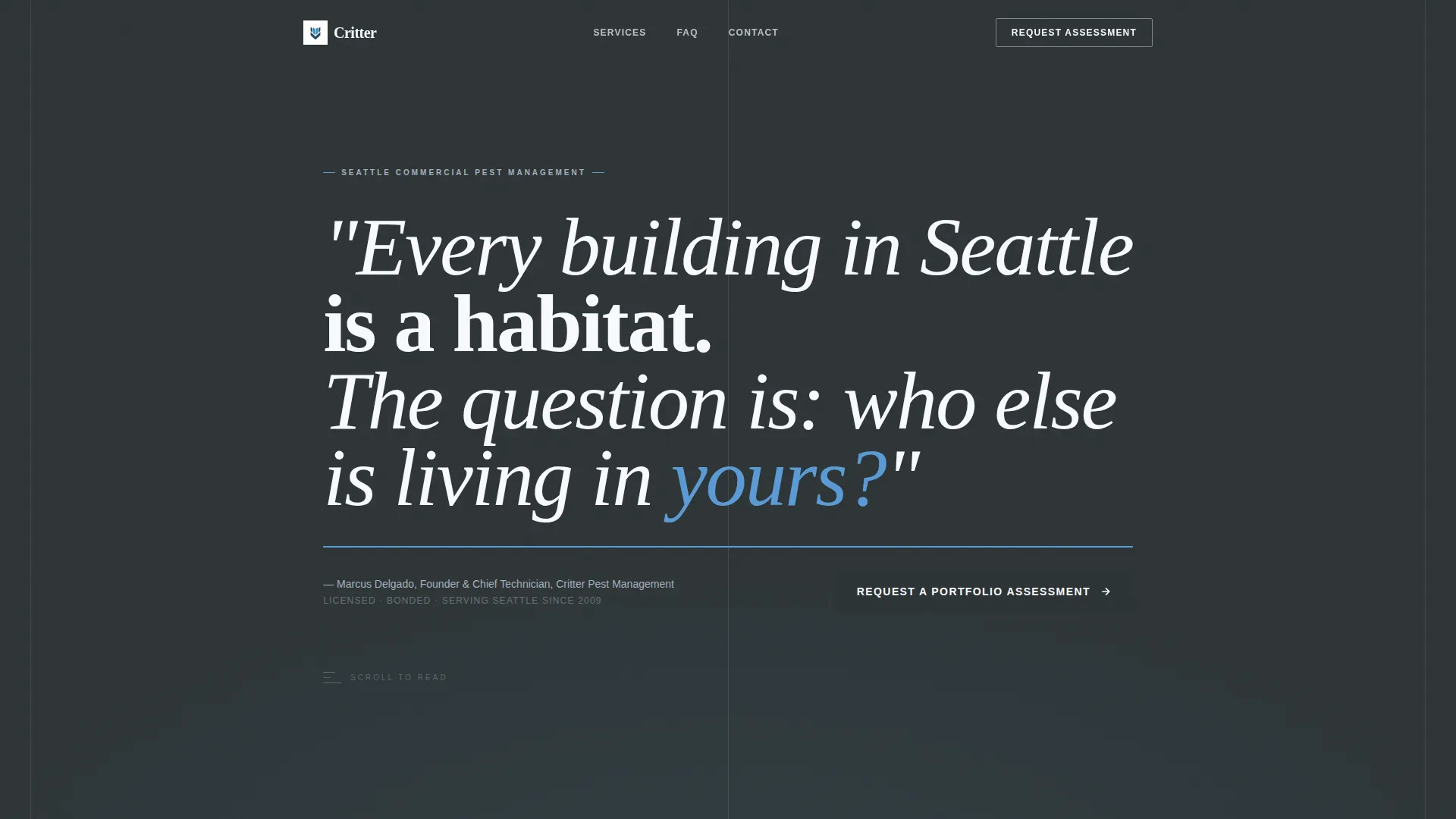 Authoritative Pestcontrol | Free Website Template | Rocket