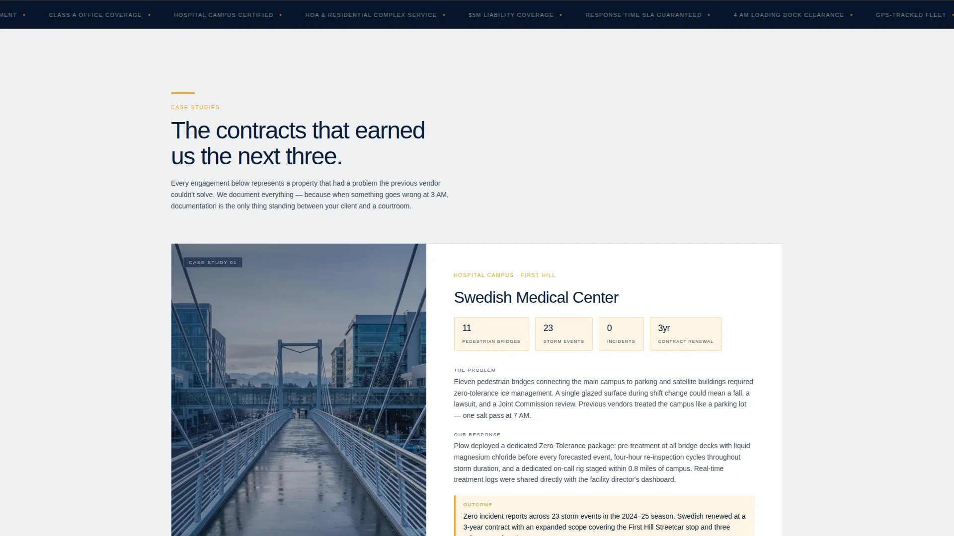 Professional Snow Removal | Free Website Template | Rocket