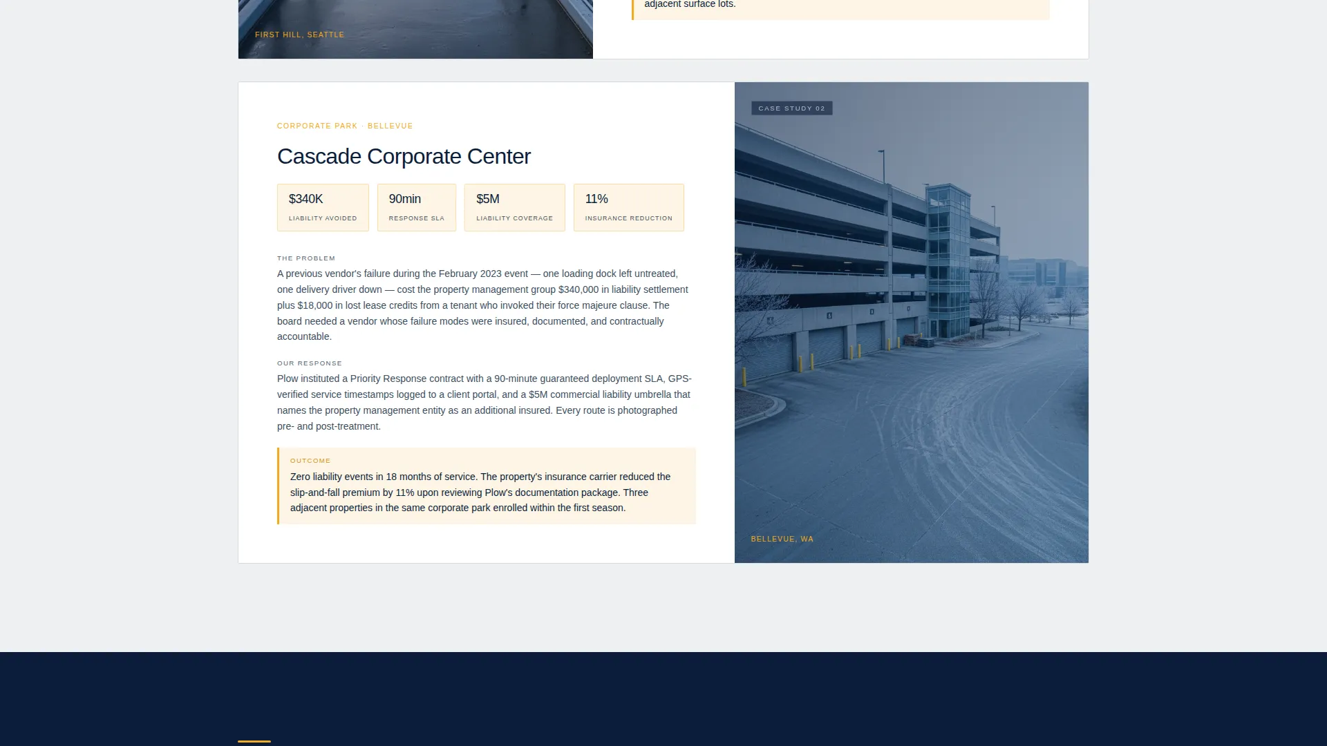 Professional Snow Removal | Free Website Template | Rocket