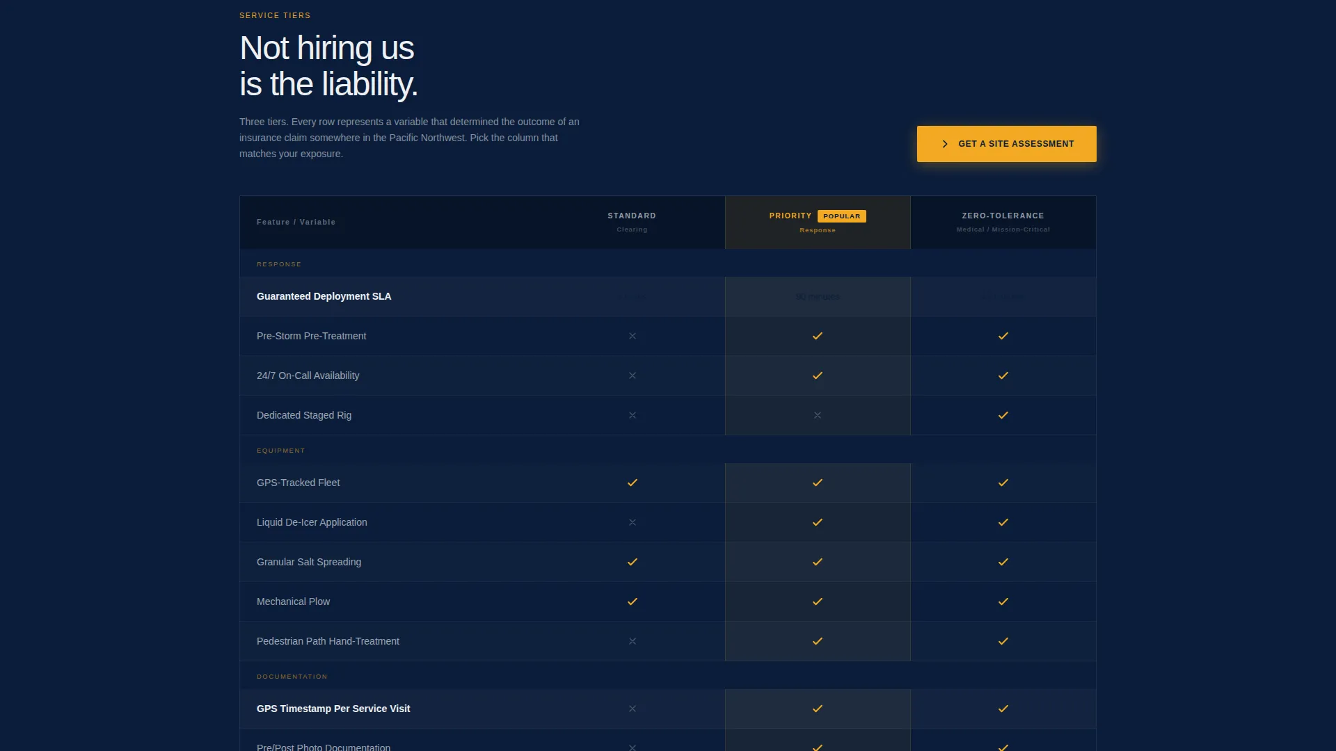 Professional Snow Removal | Free Website Template | Rocket