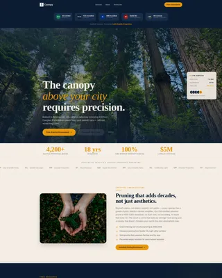 Certified Arborist | Free Website Template | Rocket