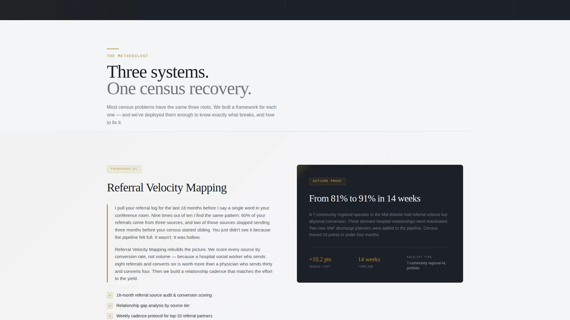 Senior Care Consulting Landing Page Template